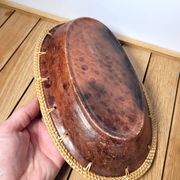 Plat ou corbeille vannerie et céramique