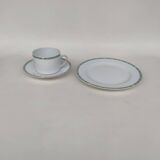 Three-piece Limoges porcelain set. By Bernardaud.