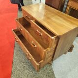 Walnut art deco chest of drawers