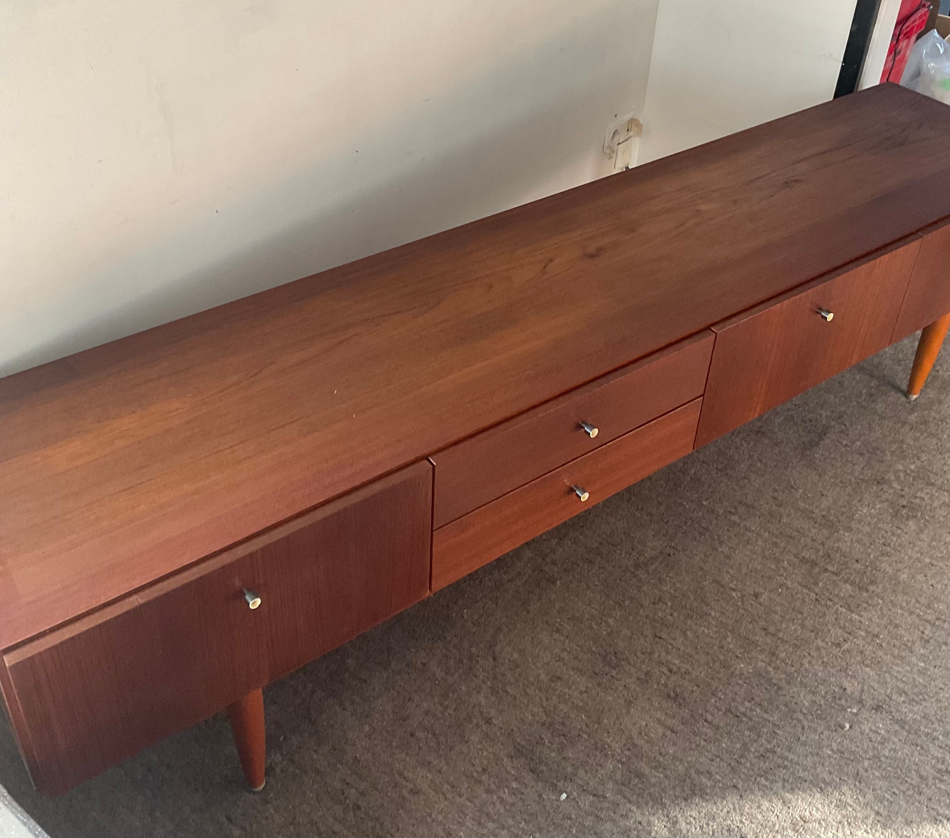 Scandinavian teak row from the 60s and 70s