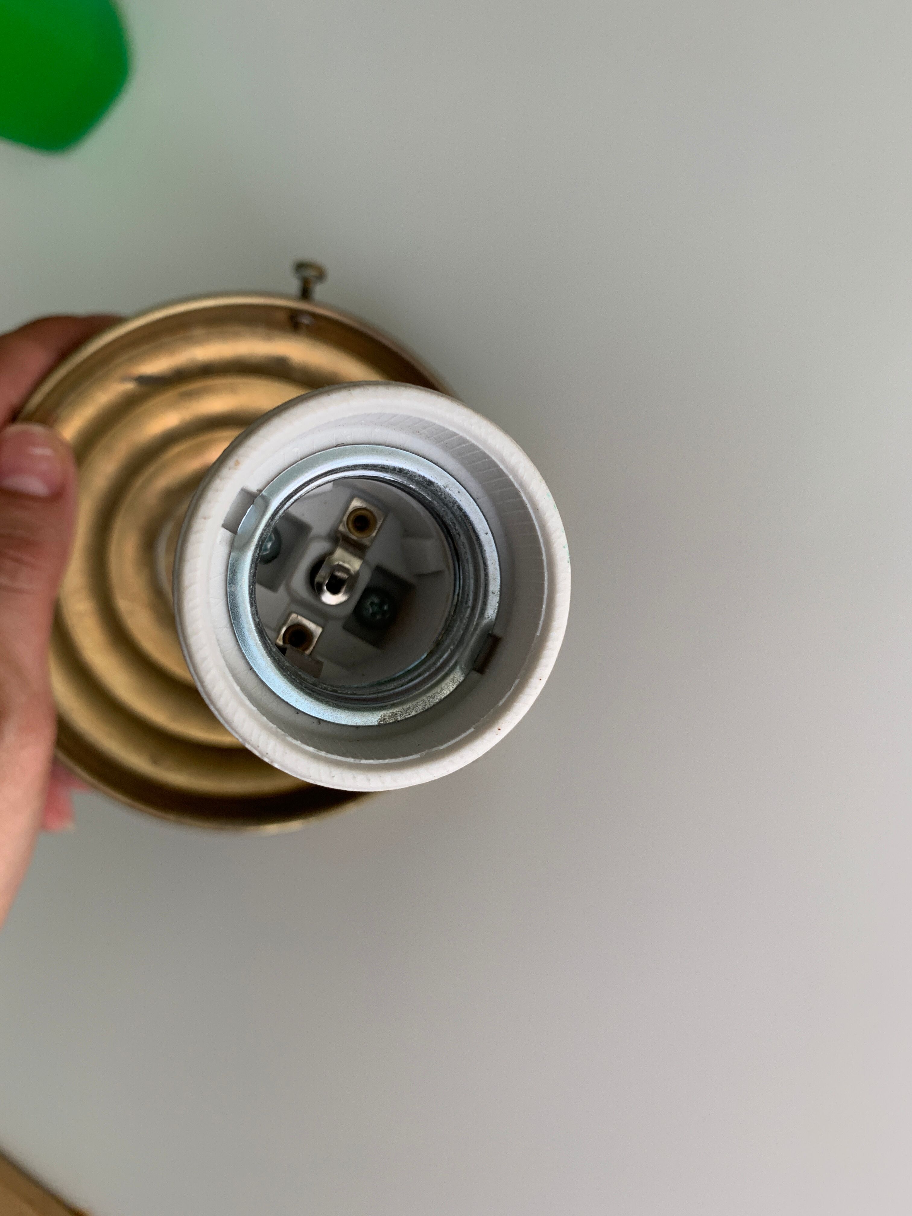 Glass bolt hanging lamp