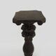Carved and engraved wooden stool. 1960s 70s.