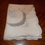 Vintage embroidered tablecloth 250 x 170 and 12 towels