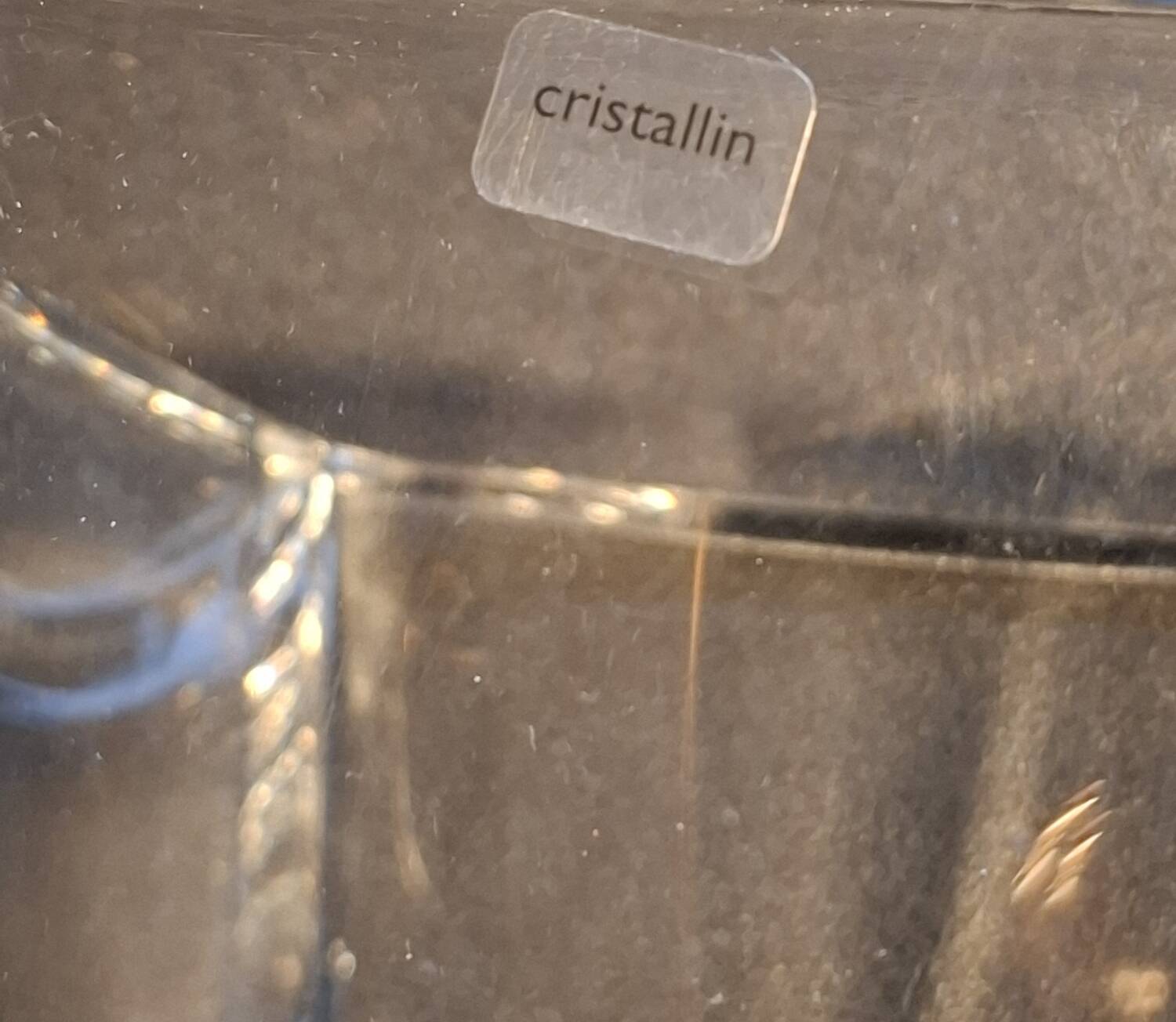 Contemporary crystal vase