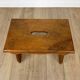 Antique slotted mountain chalet bench