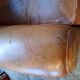 Old leather club chair 1940-1950