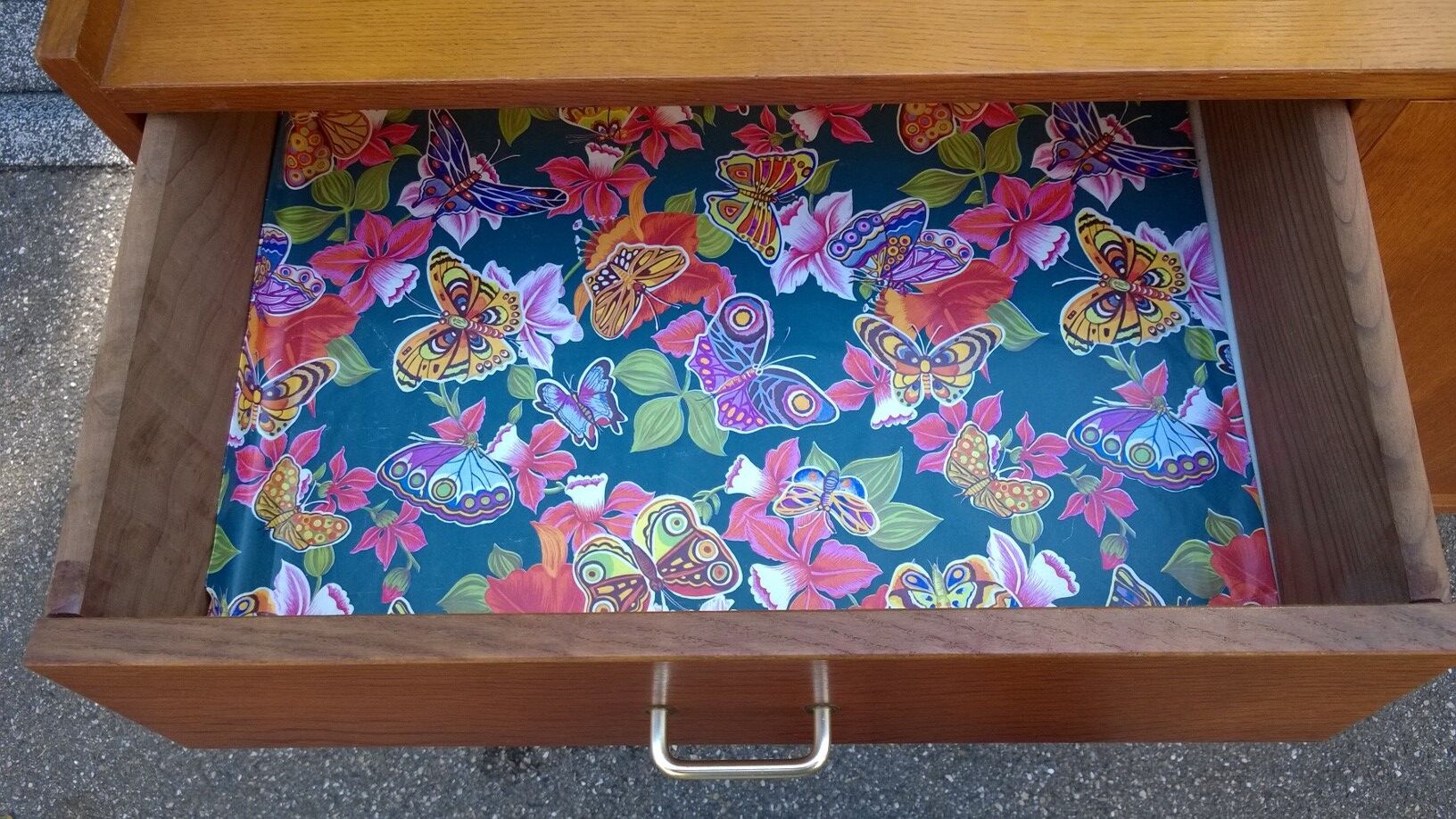 Vintage golden oak dresser