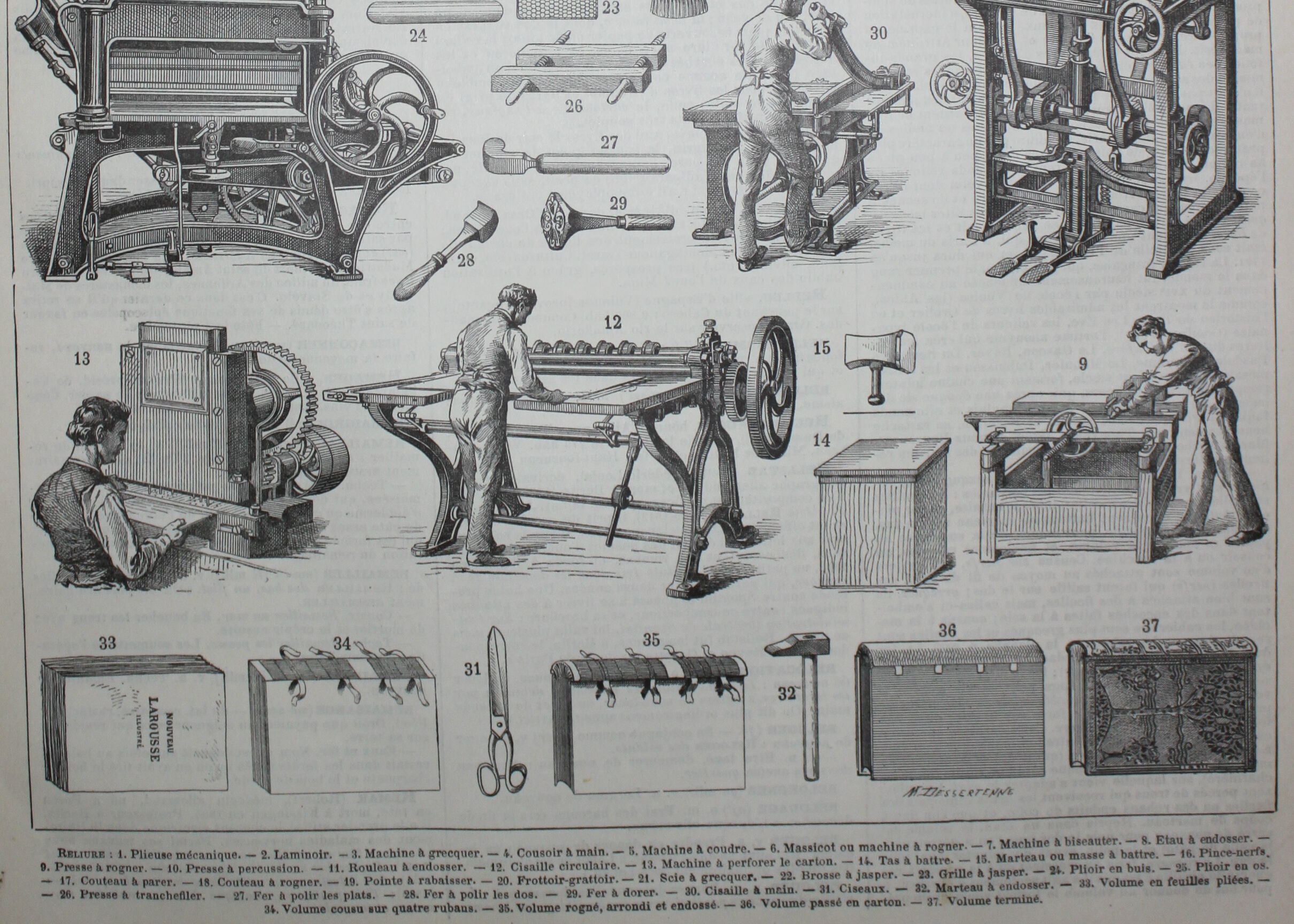 Lithograph • Binding, cover, book • Original engraving from 1898
