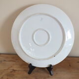 Plat ancien en porcelaine signée flèches croisées Paris