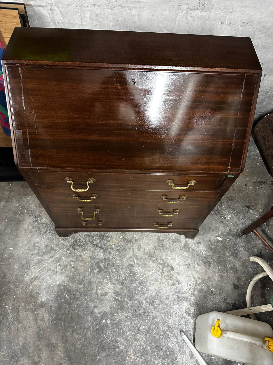 Writing desk in mahogany - Great Britain early 20th century