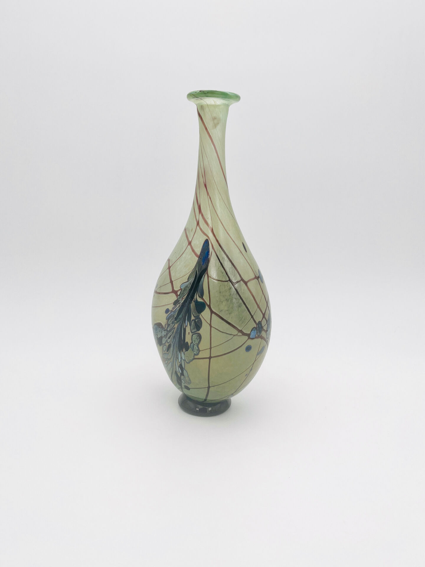 Vase Robert Pierini Studio Glass 1984 29cm 1.1kg Signed