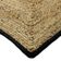 Tapis en jute contour noir 120x170 cm