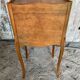 Antique Nightstand Louis XV Style Inlay Wood 3 Drawers Wine