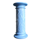 Blue ceramic column between Art Deco and Cubism, around 1980.