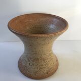 Vase diabolo en grès vintage
