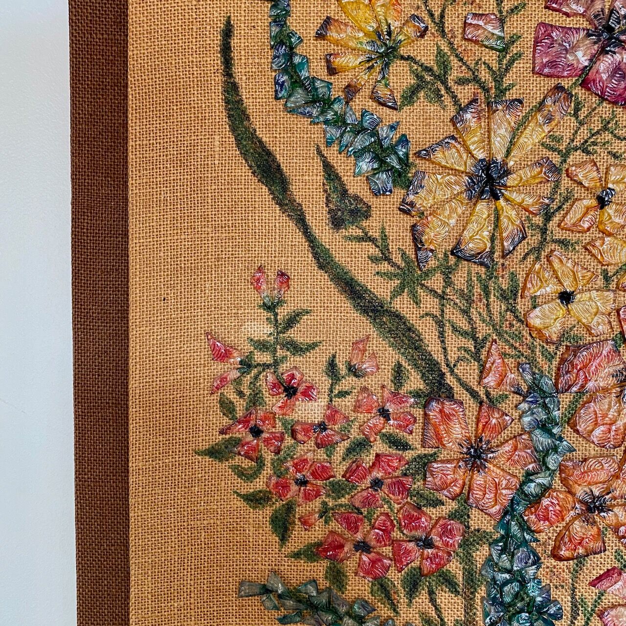 Thérèse Hémery - Painting with diamond glass - Bouquet