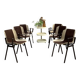 Set de 6 fauteuils bridges Albert Jacob / Grofillex 1970