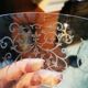 Baccarat engraved crystal "tulip" vase, Erna model.