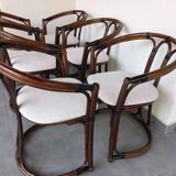 Set of six chairs Italy 1970s