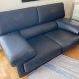 Black sofas