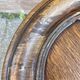 Antique French Art Deco pedestal table 1930s oak plant holder
