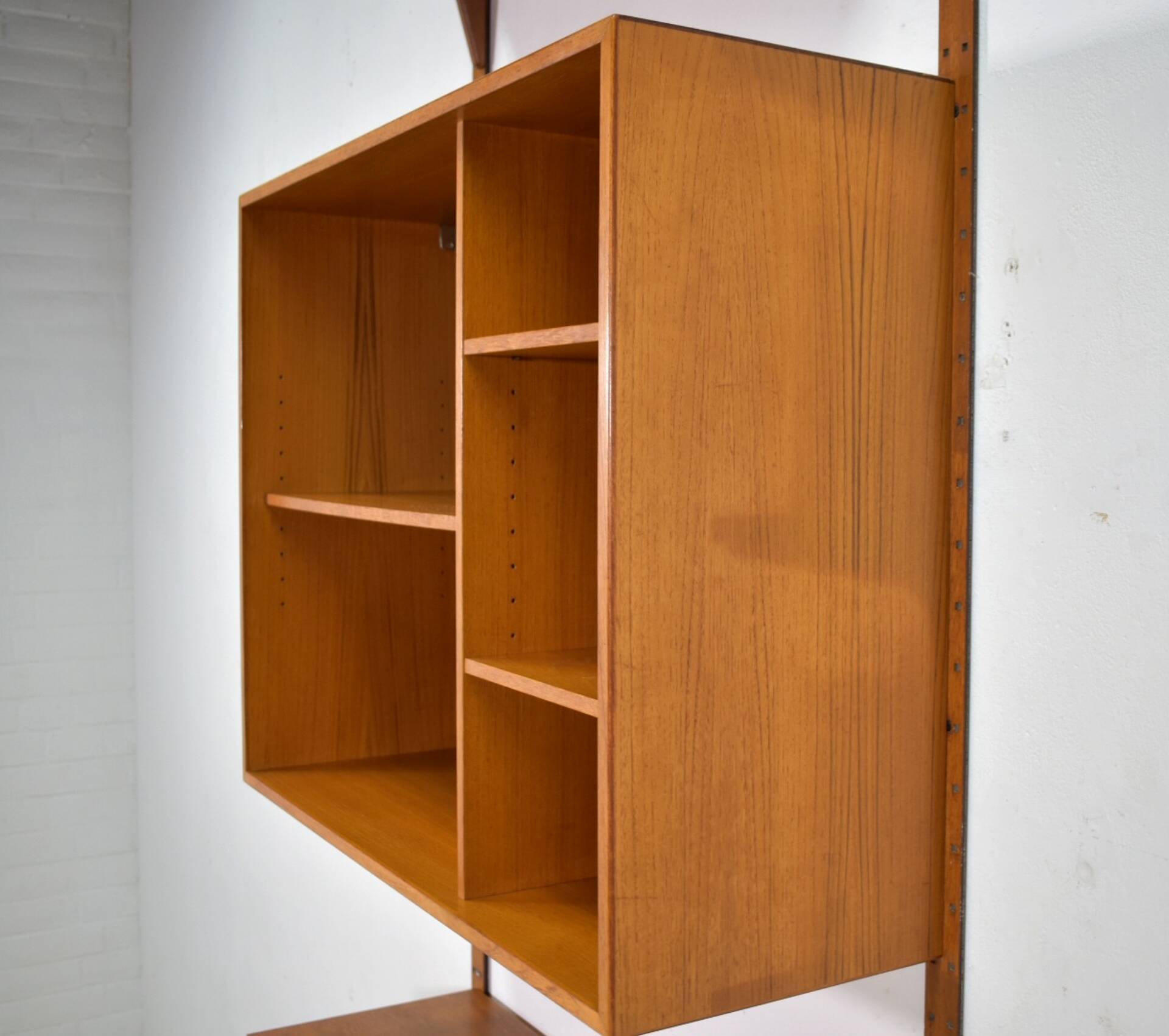 Teak modular shelving unit by HG Furniture 1960s Danish Vintage
