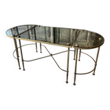 Tripartite coffee table attributed to Maison Baguès.