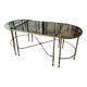 Tripartite coffee table attributed to Maison Baguès.