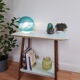 Table d'appoint vintage relookée