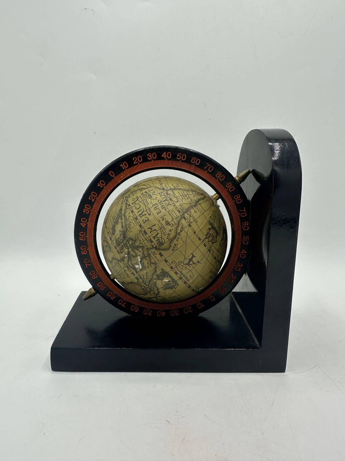 Globe map bookend