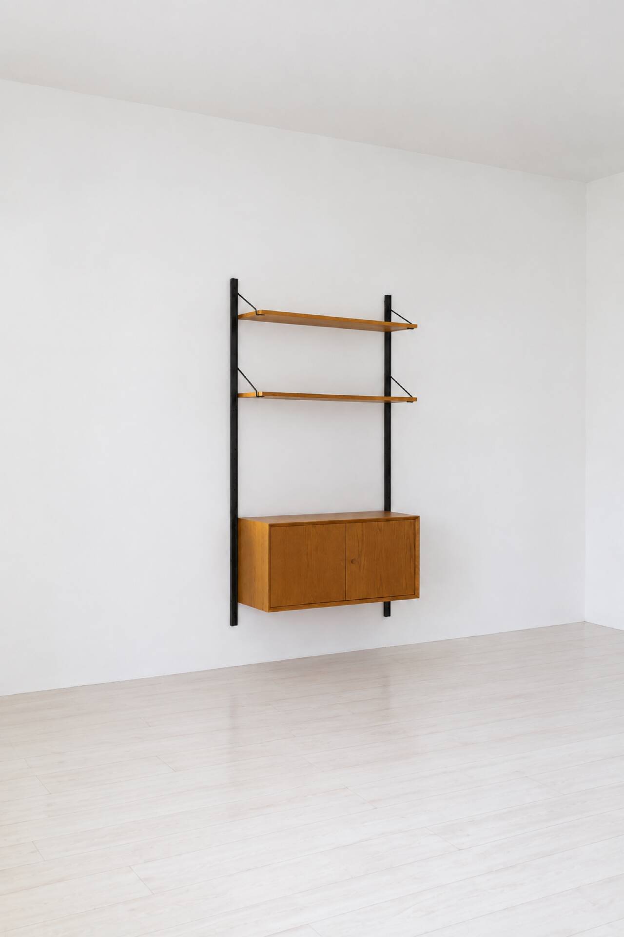 Wall shelf wood and metal