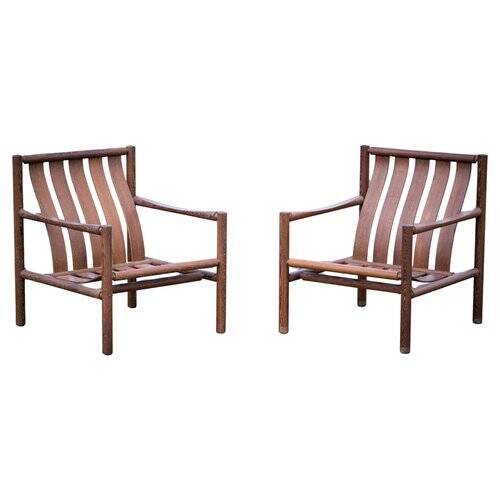 Fauteuils en Wengé par Jørn Nilson, Danemark, 1966, Set de 2
