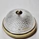 Vintage glass and gold metal globe ceiling light