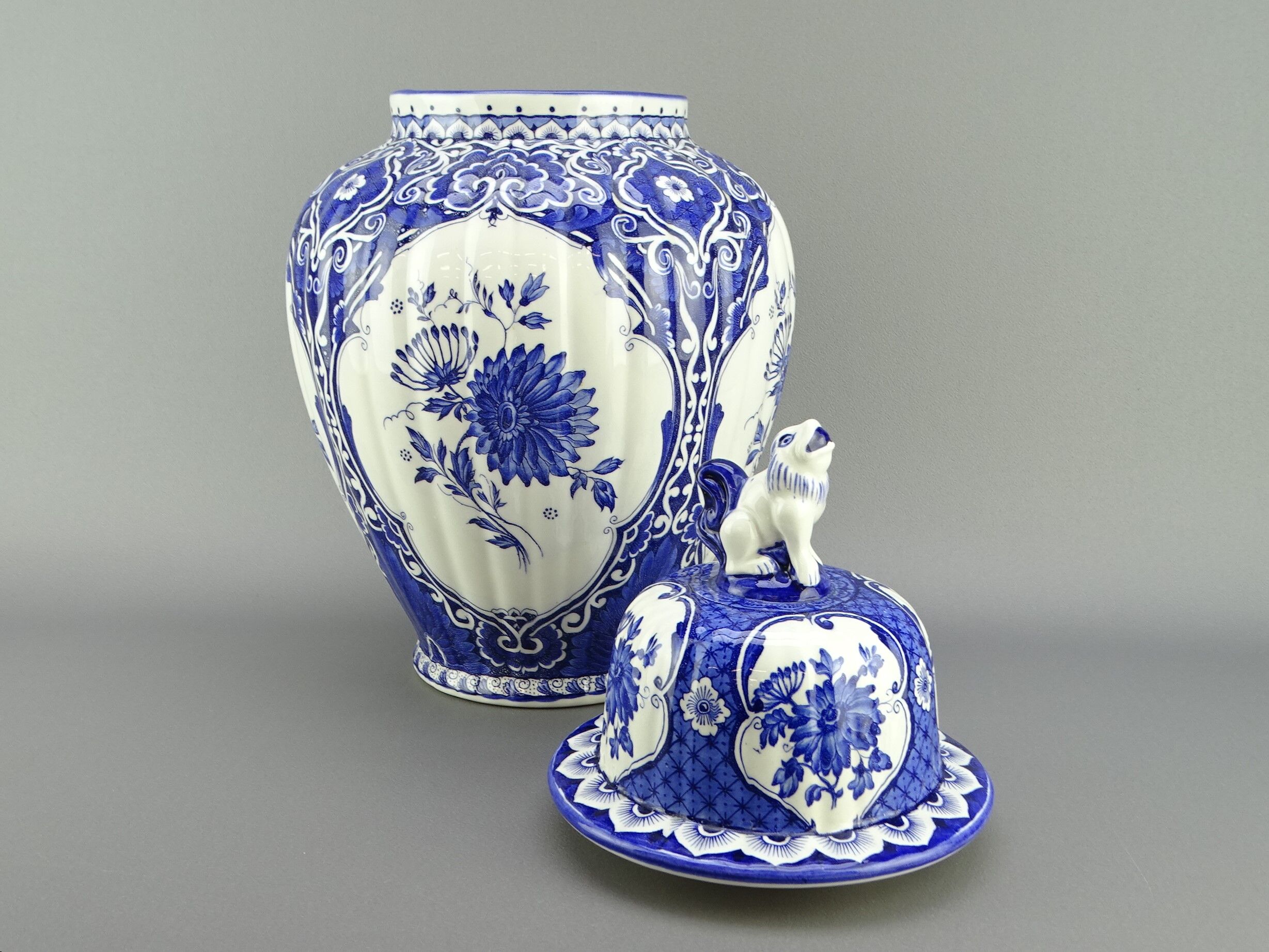 Potiche Delft earthenware vase in Holland