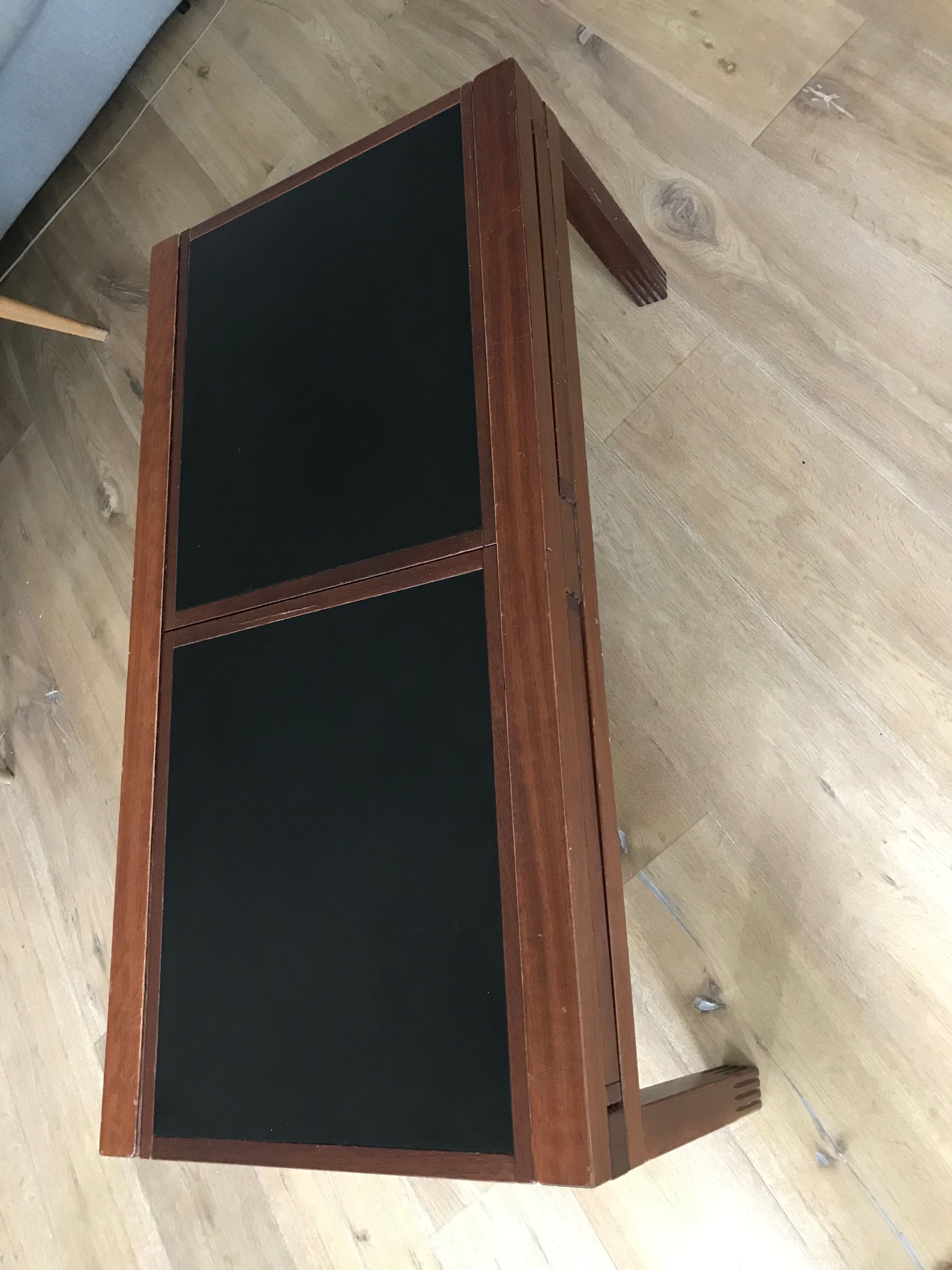 Coffee table with sliding tops