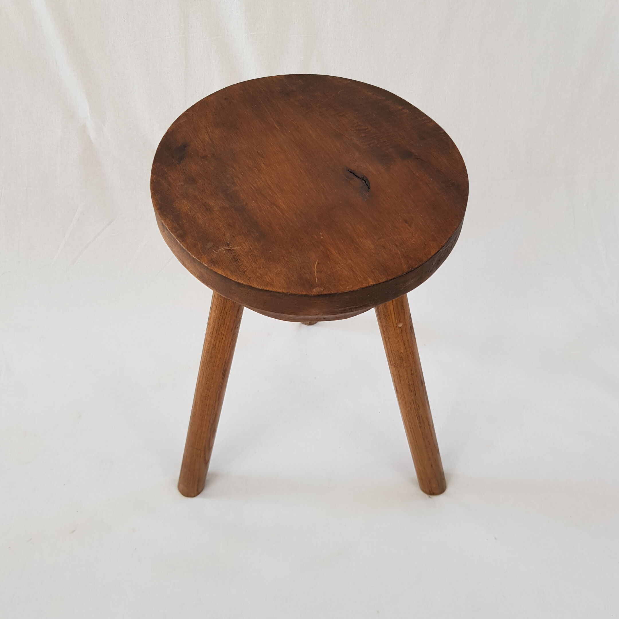 Wooden tripod stool