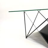 80s steel wire coffee table eclectic design