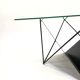 80s steel wire coffee table eclectic design