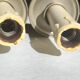 2 Wall Sconces Candle Holders Antique Style - Satin Nickel Metal - E14 Socket