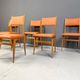 Mid century Italian dining chairs, 1950s