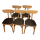(Lot) 5 chairs model Banane stamped Lutherma.