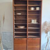 Meuble de métier - classeur à rideau double - vintage