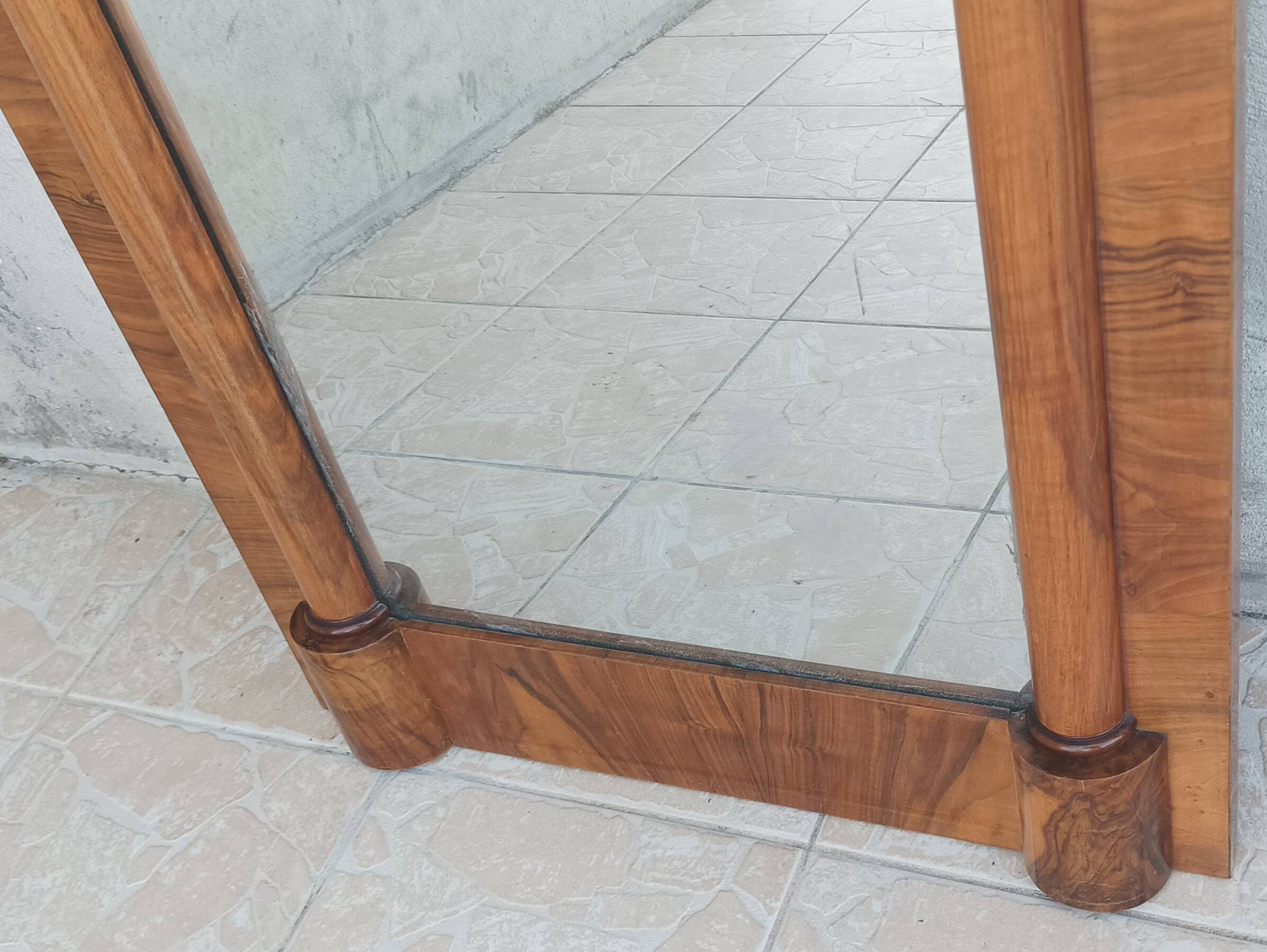 Empire mirror in mahogany