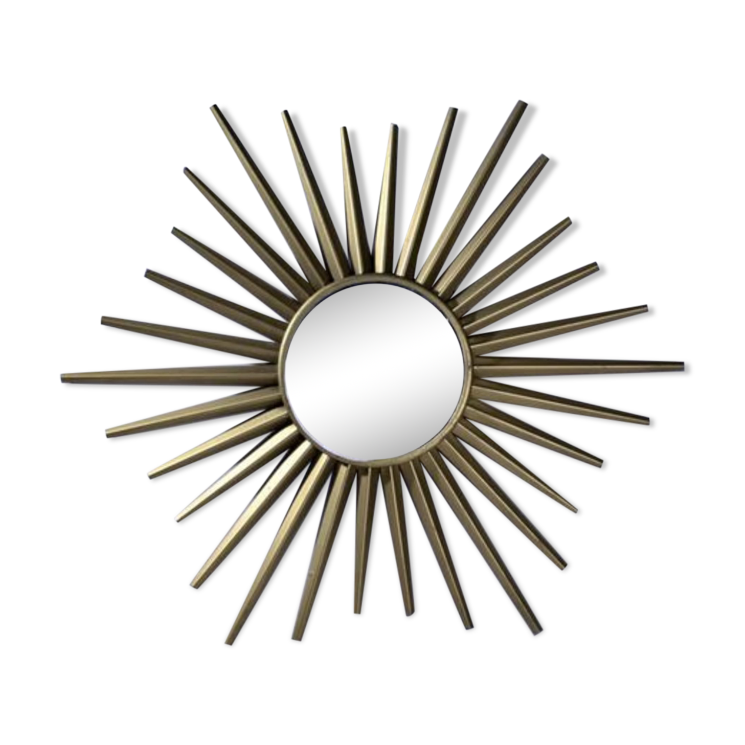 Mirror sun metal gilded vintage