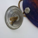 Art Deco suspension by Frères Muller Lunéville, made of glass paste.