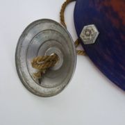 Art Deco suspension by Frères Muller Lunéville, made of glass paste.