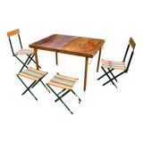 Vintage 1950's picnic table & chair