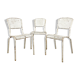 Set of three vintage industrial bistro chairs by Matieu Matego