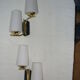 Pair of double wall lamps from the 50s