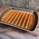 Vintage french asparagus tray, majolica of Sarragamines